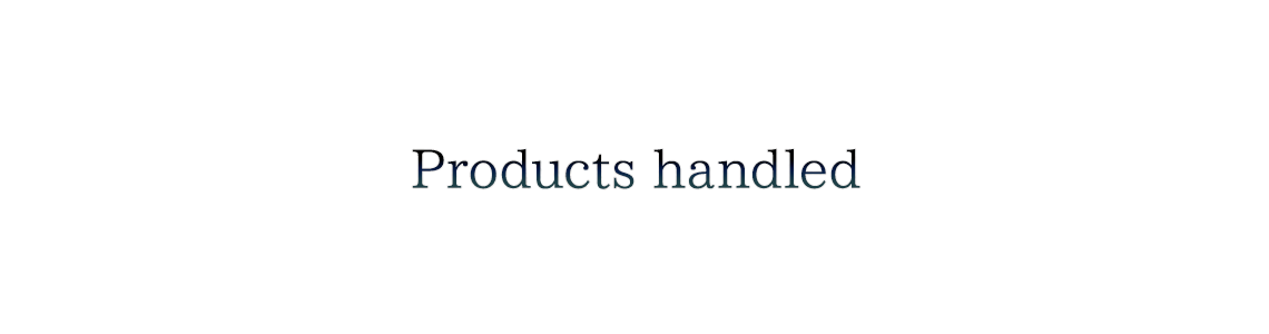 Products handled